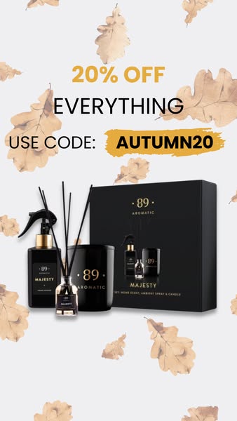 AUTUMN20 = 20% OFF!