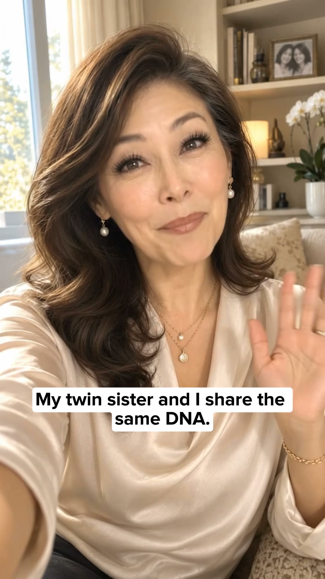 Identical Twins, Same DNA, Same Face, Same Birthday. At 61, One Has Full Lashes And The Other Has Almost None.