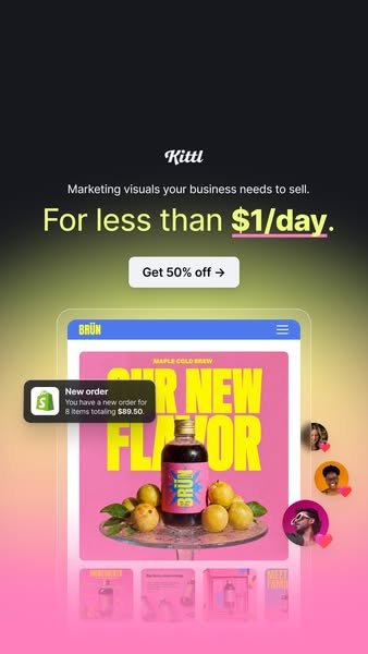 Marketing visuals under $1/day