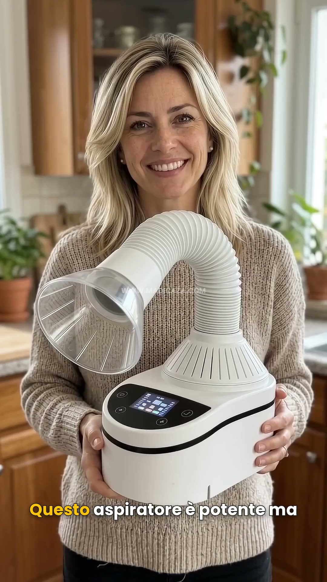 Aspiratore 230W — potenza e luce nel tuo studio