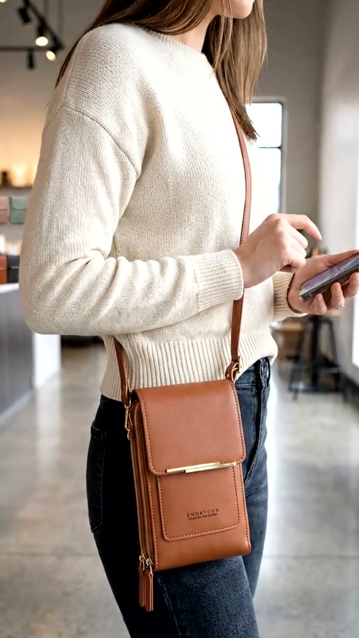 This touchscreen phone bag does exactly that.