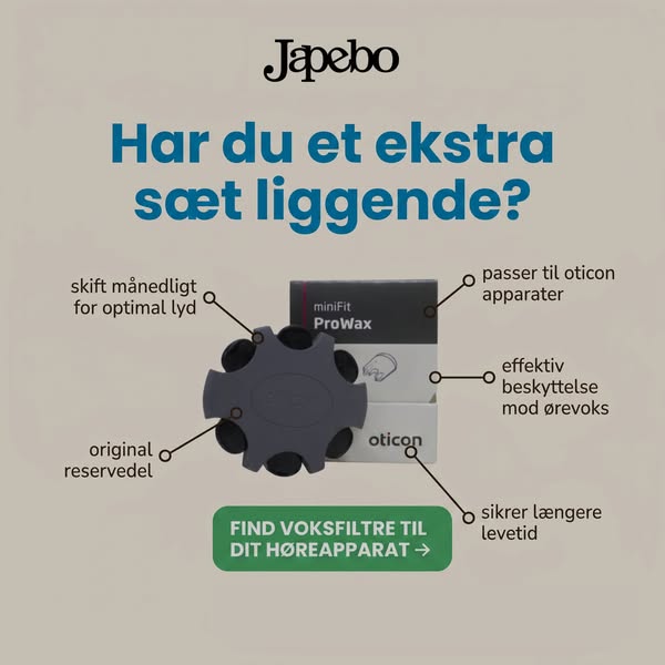 Vi har alt tilbehør til dit høreapparat hos Japebo