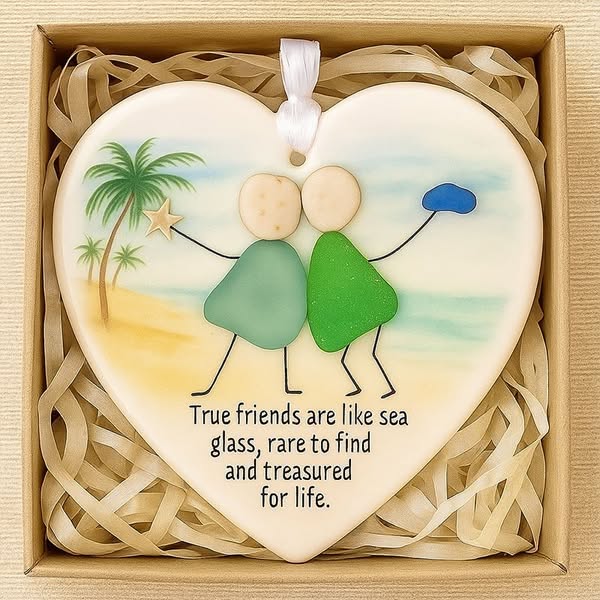 True Friendship Sea Glass Ornament - Buy 1