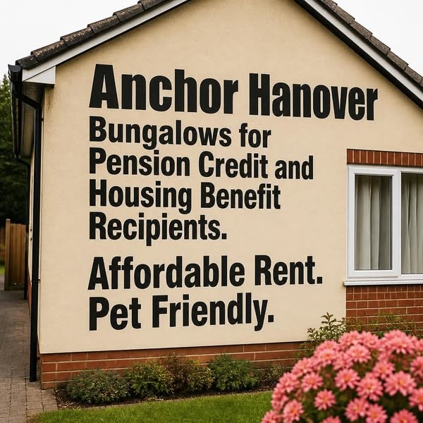 Anchor Hanover Bungalows for Pension Credit and Housing Benefit Recipients. Affordable Rent. Pet Friendly.