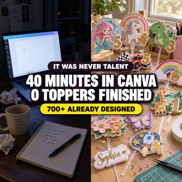 A Cake Topper Business for $19.90? | 750+ Designs Ready to Print