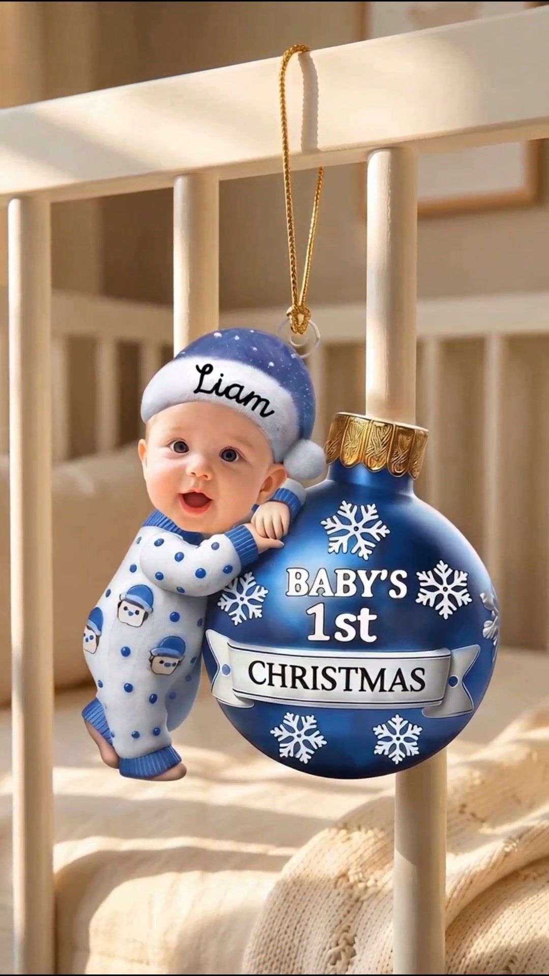 Personalized Baby First Christmas Ornament