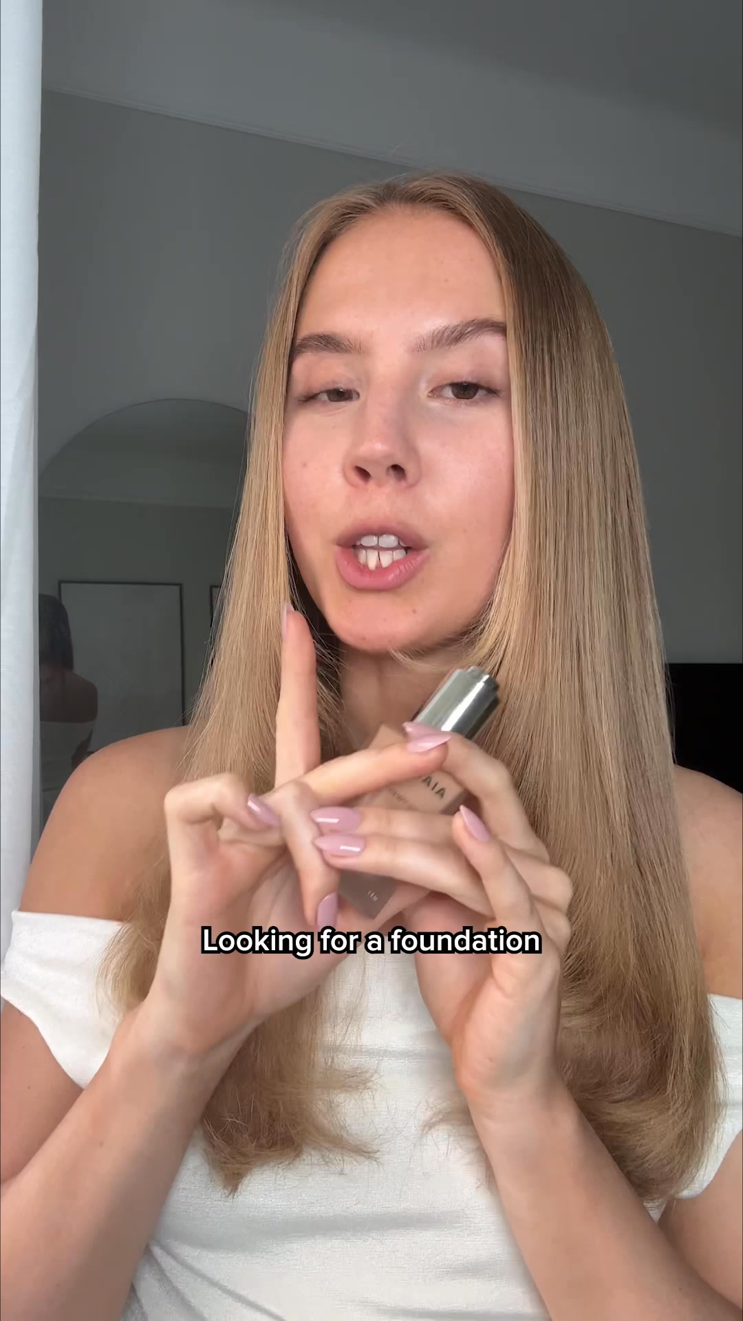 Skincare-fueled glow, makeup finish