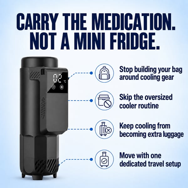 Carry the Medication. Not a Mini Fridge.