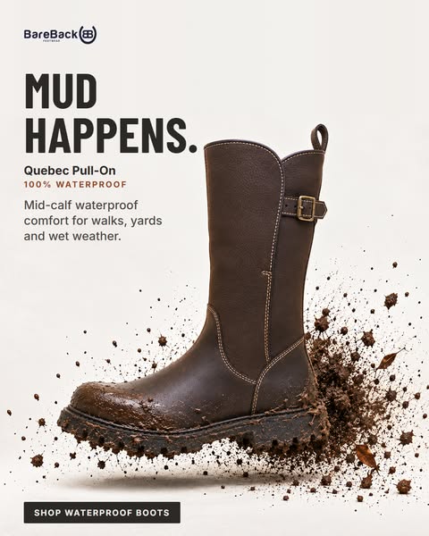 Quebec Waterproof Boots, Brown