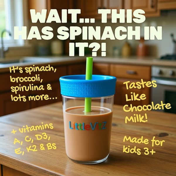 Kids Super Greens Powder | Chocolate | No Added Sugar | LittleVitz