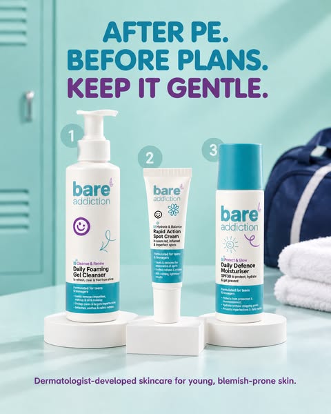 Gentle skincare for young skin