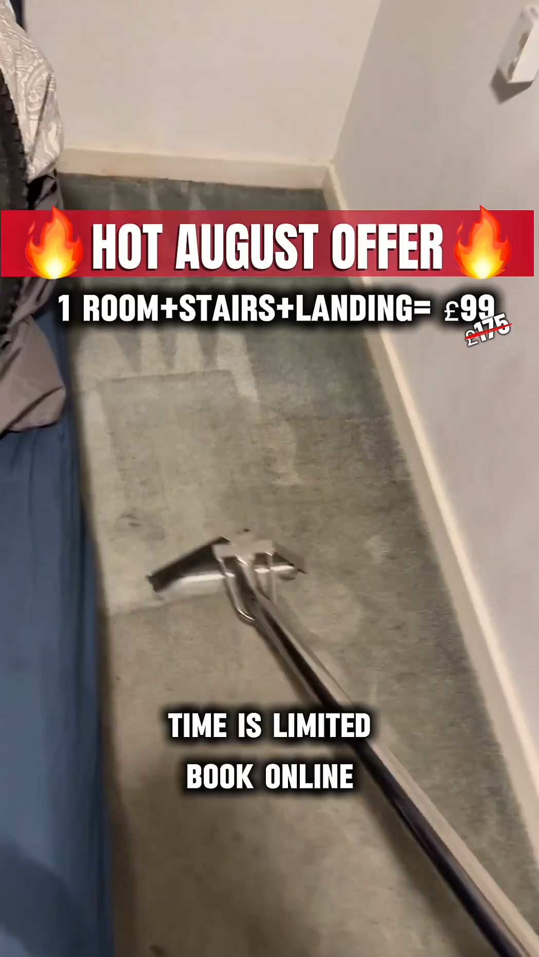 Only £99 –1 Room + Landing + Stairs! Special August Offer