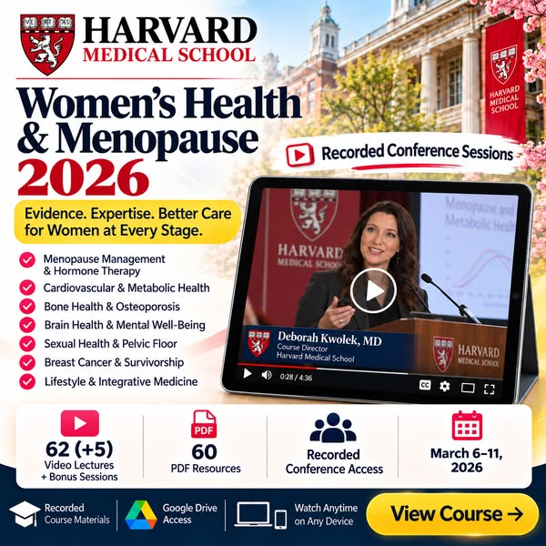 Harvard Women’s Health & Menopause 2026