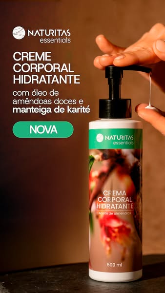 Creme corporal hidratante óleo de amêndoas