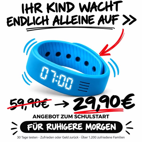 Leise geweckt. Entspannt aufgewacht.