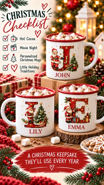Their Name On A Vintage Santa Mug