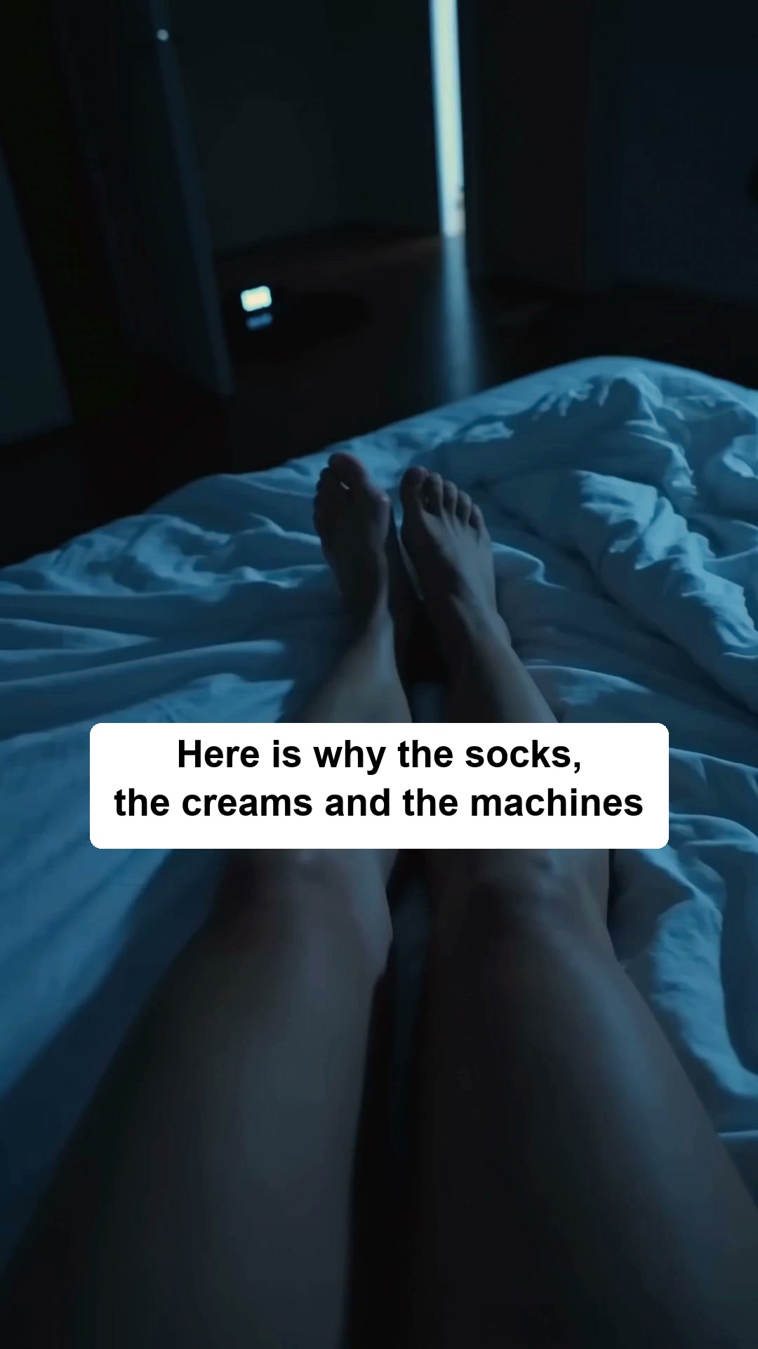 The spot is under the foot.