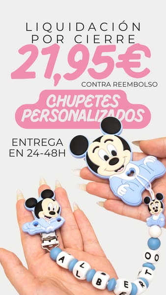 Tu bebé se merece lo mejor, regálale un chupetero personalizado.