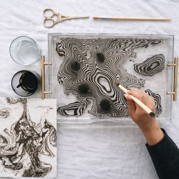 Learn the 900-Year-Old Japanese Art of Paper Marbling