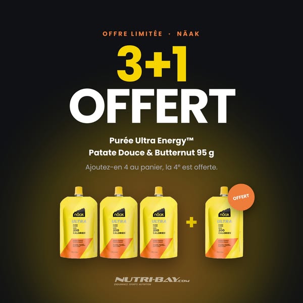 Näak - Ultra Energy Purée PACK 3+1 (4x95g) - Sweet Potatoes & Butternut Squash