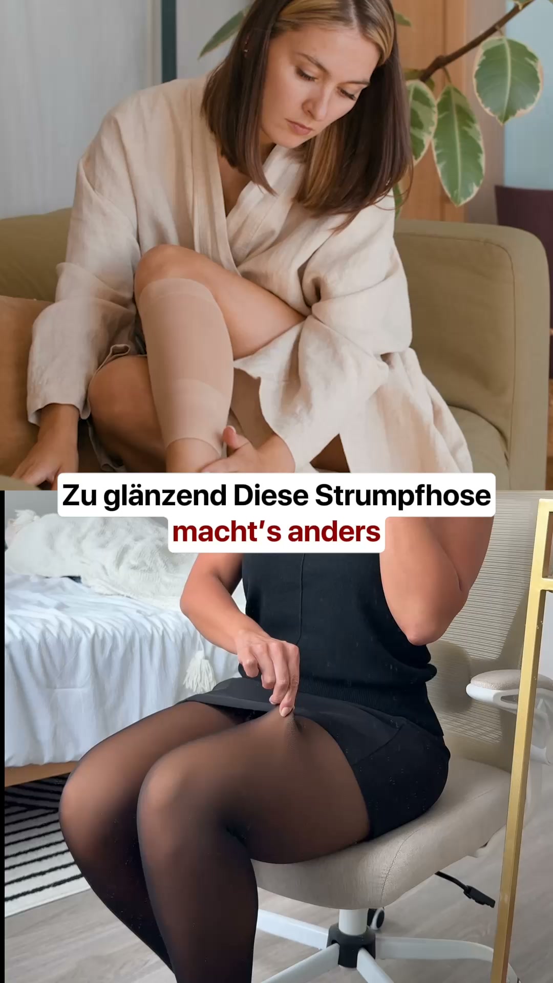 Kompressions-Leggings mit Fleece-Futter