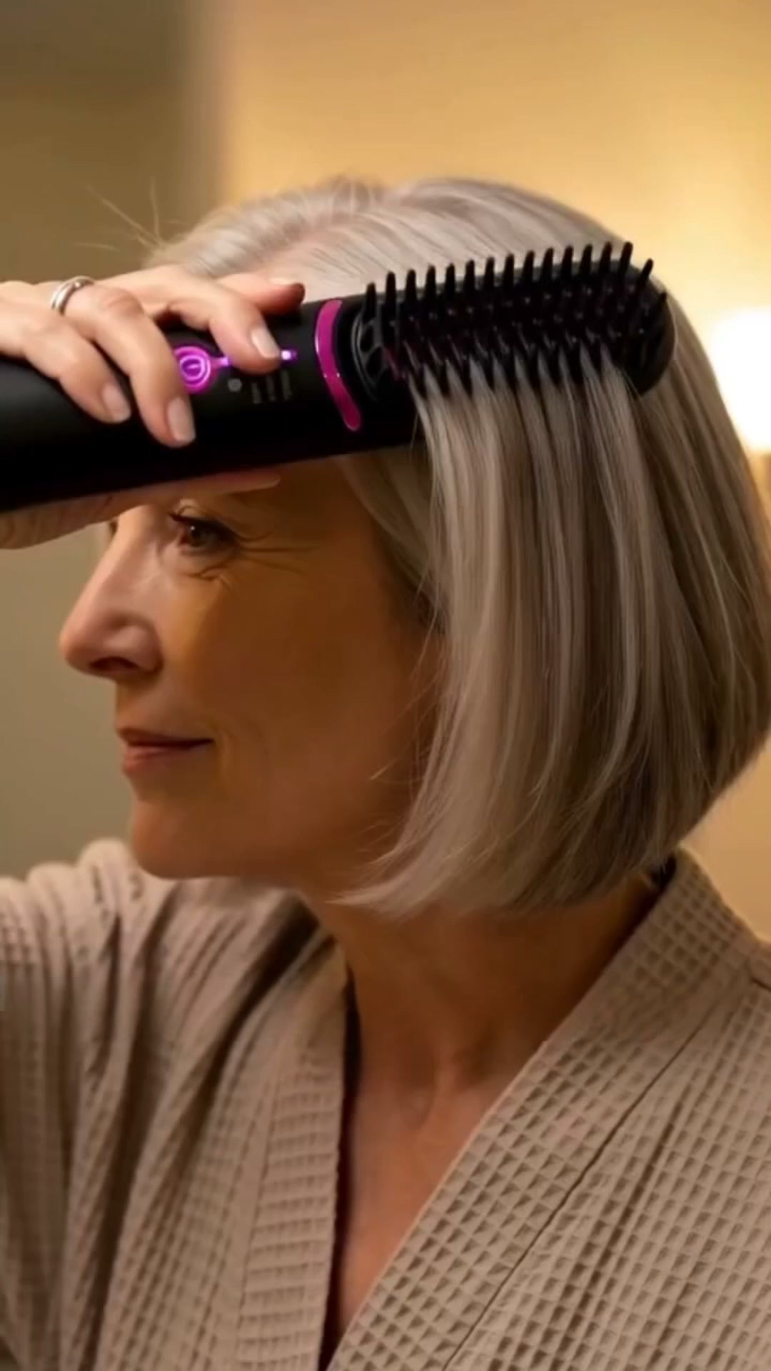 POR FIN: Un cepillo con calor para cabello corto
