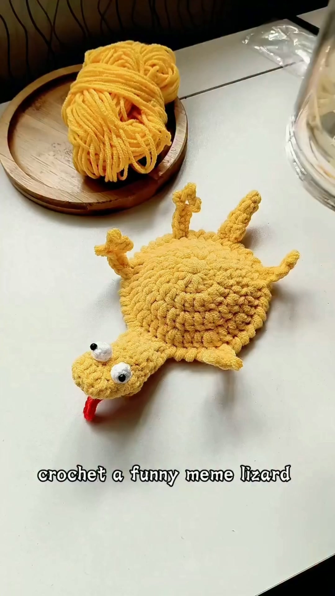 Crochet Your Own Tom Lizard Coaster