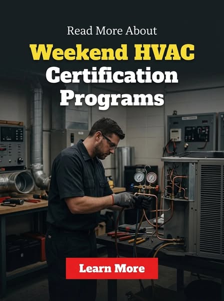 Learn more about weekend HVAC certification programs