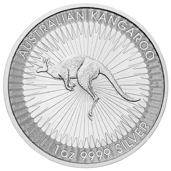 Australian Kangaroo 1oz Silver Coin - Mixed Dates - VAT Free Pre-Owned