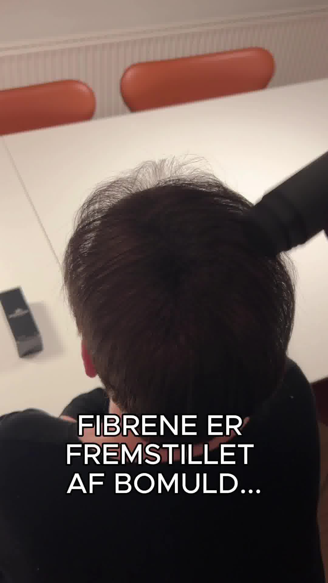 Skjul hårtab med hårfibre