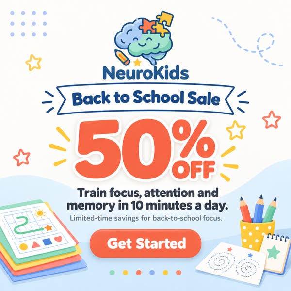 Back to School: Get NeuroKids 50% Off