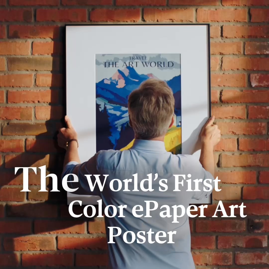 The World’s First Color ePaper Art Poster