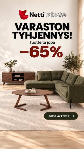 Huonekalut netistä – säästä jopa 65 %
