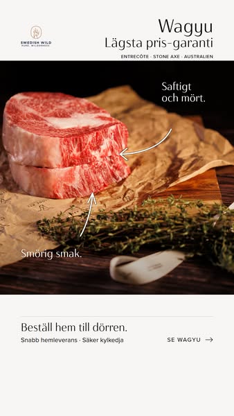 Wagyu från Stone Axe i Australien