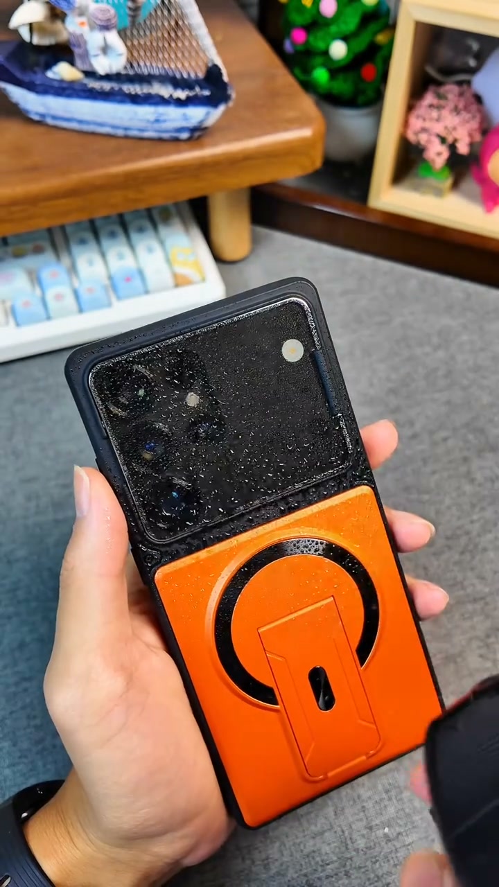 Hidden Kickstand Samsung Case · Watch Hands-Free