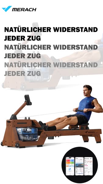 MERACH R14: Echtes Holz-Wasser-Rudergerät mit 22L Tank!