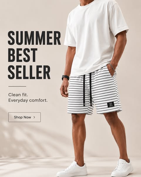 Tavo Stripe Short