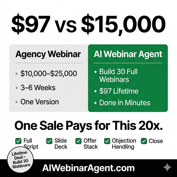 Build 30 Webinars for $97