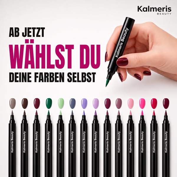 Steig um auf den Nagellack-Stift.