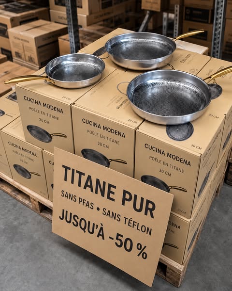 Jusqu’à -50 % sur le titane pur