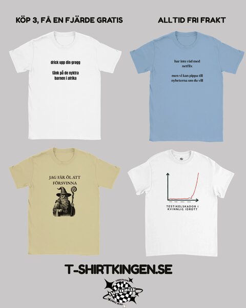 T-shirts som får folk att vända sig om