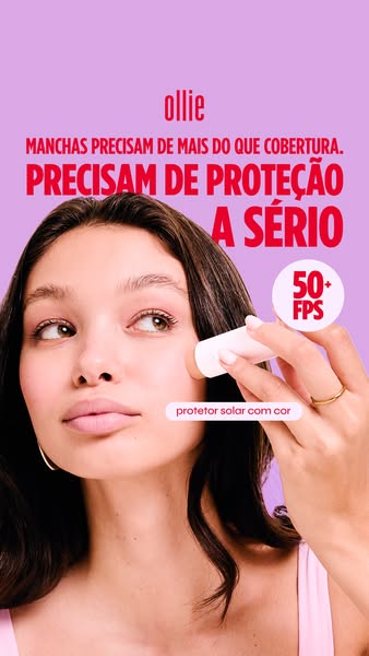 Ollie Suncare | Protetor Solar em Stick FPS para Rosto e Corpo