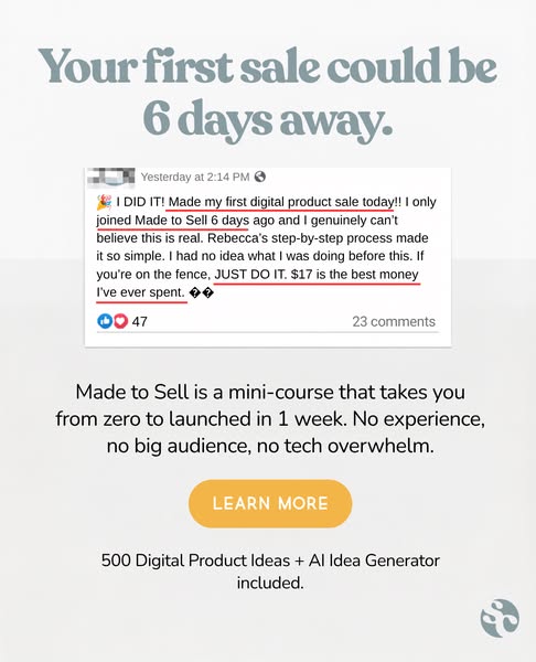 The Mini-Course She Took is $17 Today!