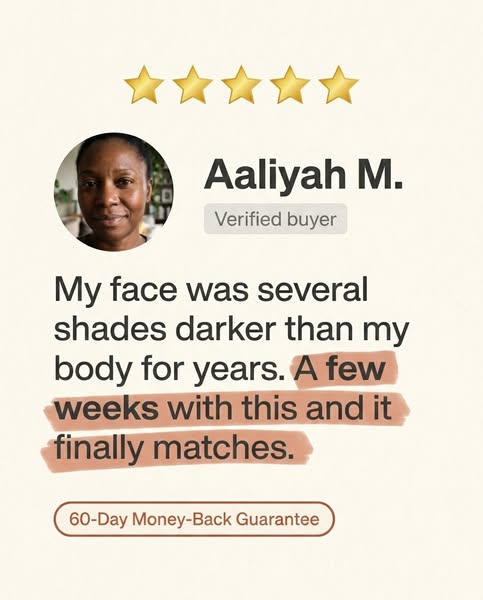 Read this if your face is darker than your body
