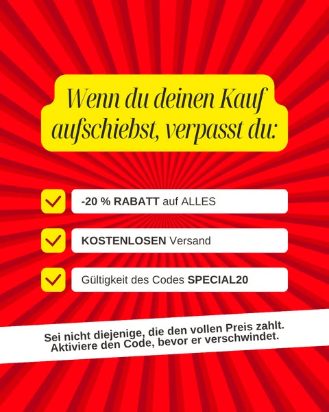Jetzt oder nie (Nur noch bis Donnerstag, den 10.9.)
