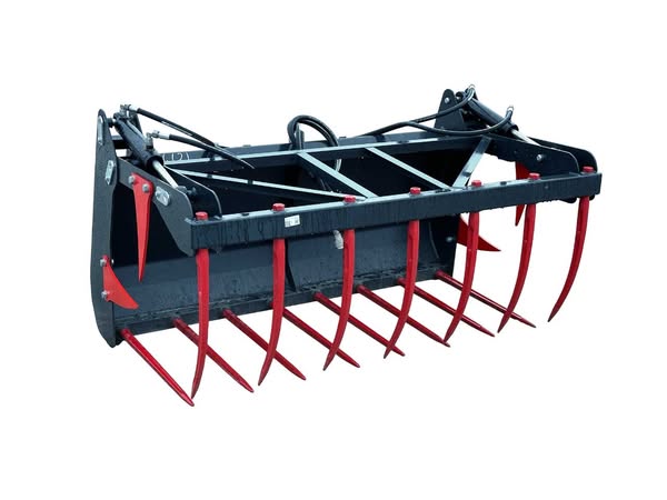 Krokodyl dwusiłownikowy do ciągnika ładowarki Metal-Technik 200 cm 2 m 1,1 m³