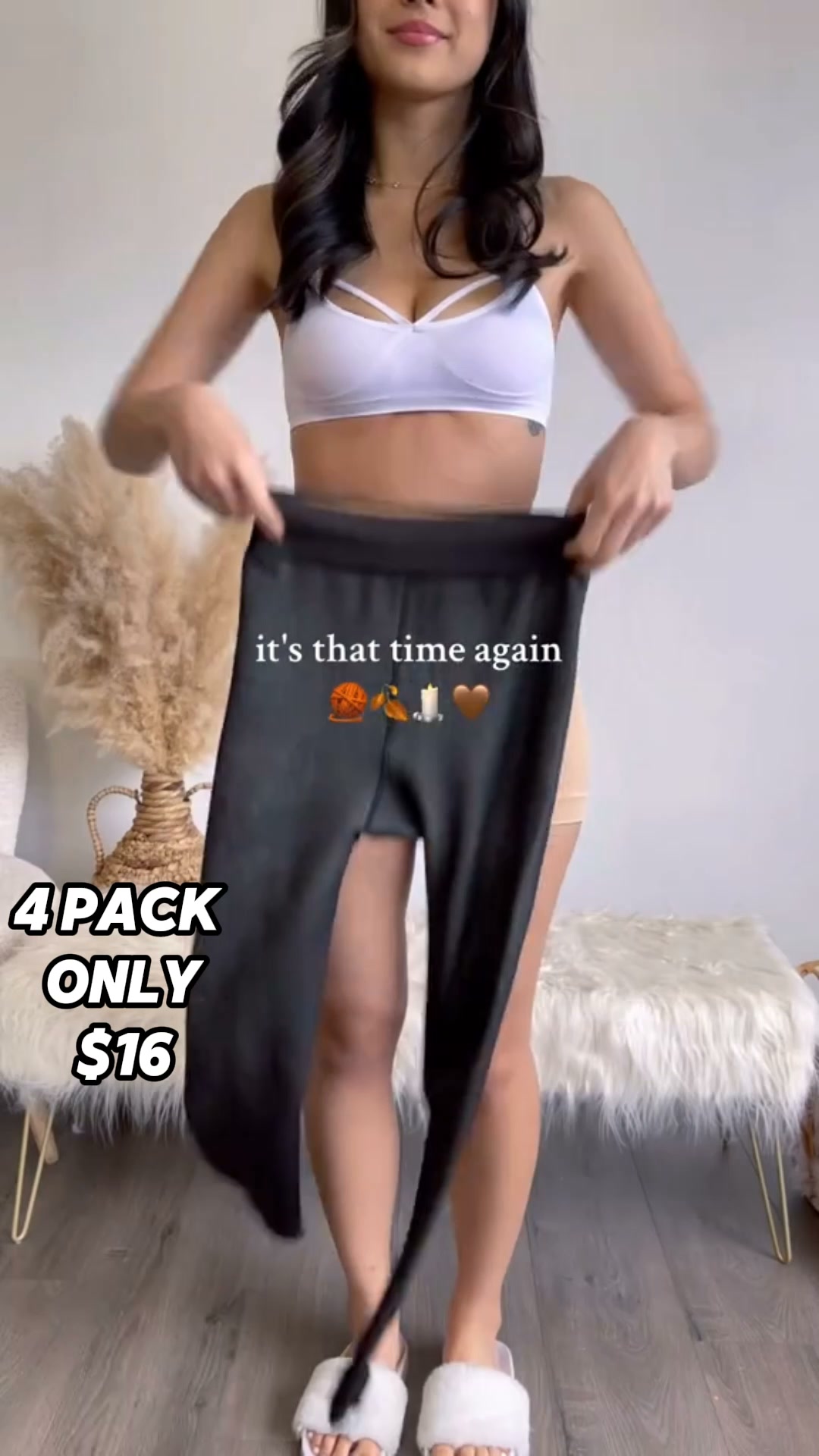 4-PACK FLEECE LEGGINGS — ONLY $15.99