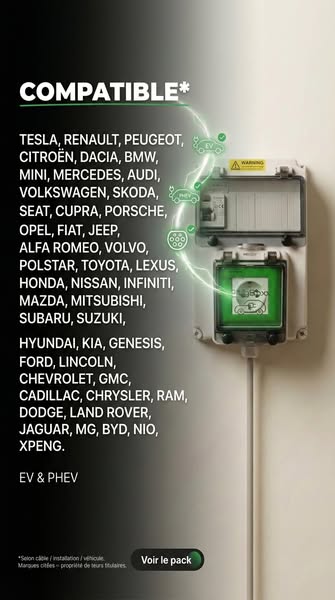 Compatible avec (presque) toutes les EV