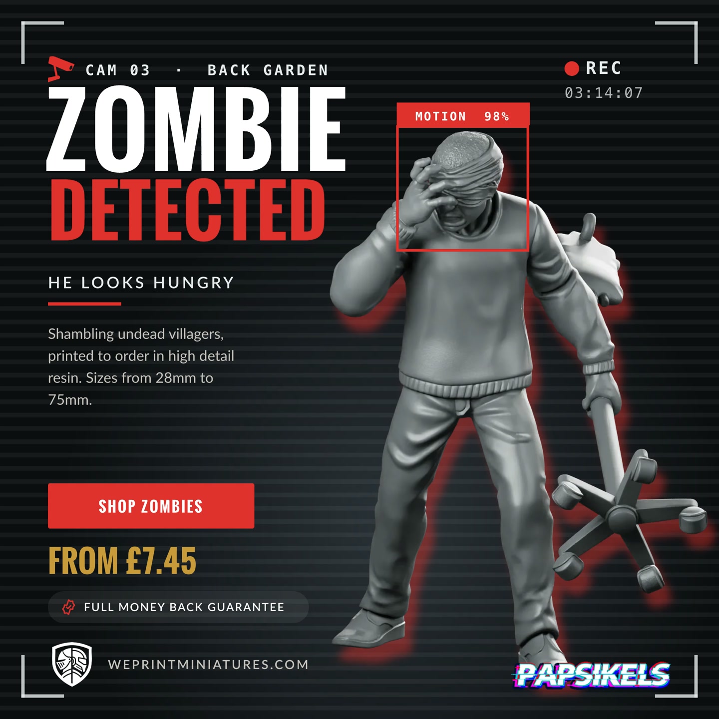 Motion Detected: Zombie Miniatures