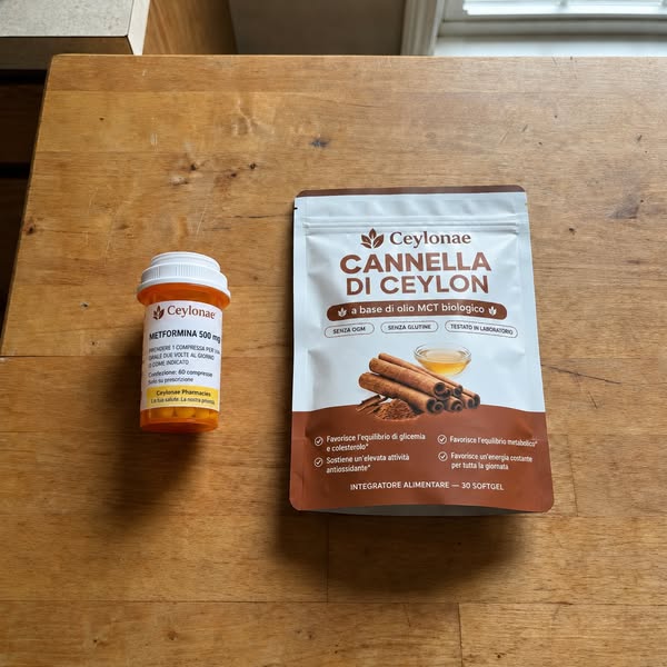 Cannella di Ceylon 7.200 mg equivalenti con olio MCT